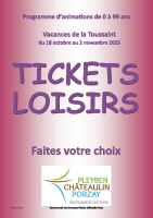 tickloisirs Toussaint 2025